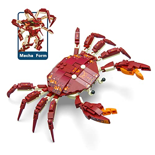 Neomoner Ocean Animal Building Blocks – 242-Piece Crab Set for Kids 6+