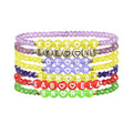 NEOVISTA KATSEYE Inspired Bracelet Set – 7 Colorful Beaded Bracelets for Eyekons, Concert Merch & Fan Gifts