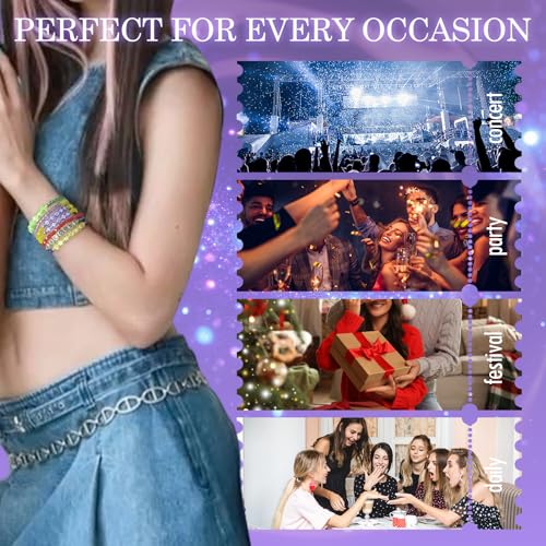NEOVISTA KATSEYE Inspired Bracelet Set – 7 Colorful Beaded Bracelets for Eyekons, Concert Merch & Fan Gifts