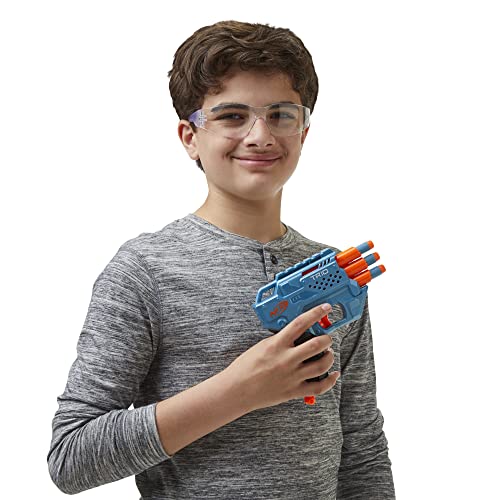 Nerf Elite 2.0 Trio SD-3 Blaster – 3-Barrel Blasting, Tactical Rail, 6 Official Darts