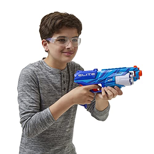 Nerf Elite Disruptor Blaster – 6-Dart Rotating Drum with Slam Fire Action, Blue (Amazon Exclusive)