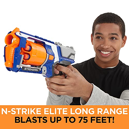 NERF N-Strike Elite Strongarm Blaster: 6-Dart Rotating Barrel, Slam-Fire, 90-Foot Range (Amazon Exclusive)