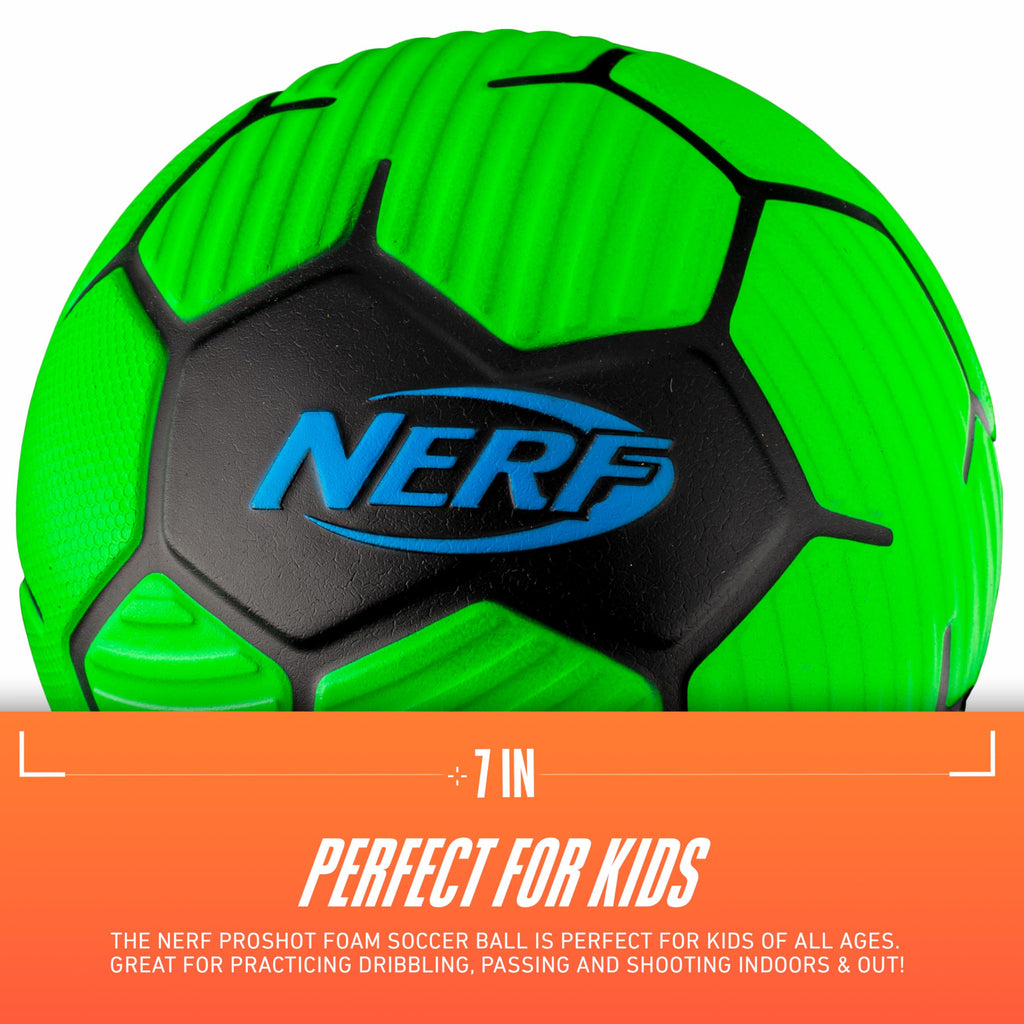 NERF Proshot Mini Foam Soccer Ball – 7-Inch Soft Foam Ball for Toddlers & Kids