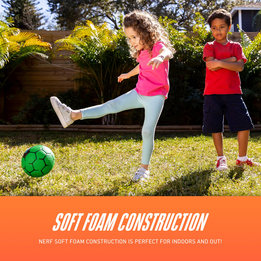 NERF Proshot Mini Foam Soccer Ball – 7-Inch Soft Foam Ball for Toddlers & Kids