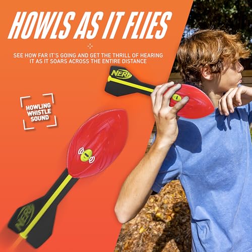 Nerf Vortex Aero Howler Foam Football - Whistling Long-Distance Toy Football for Indoor & Outdoor Play
