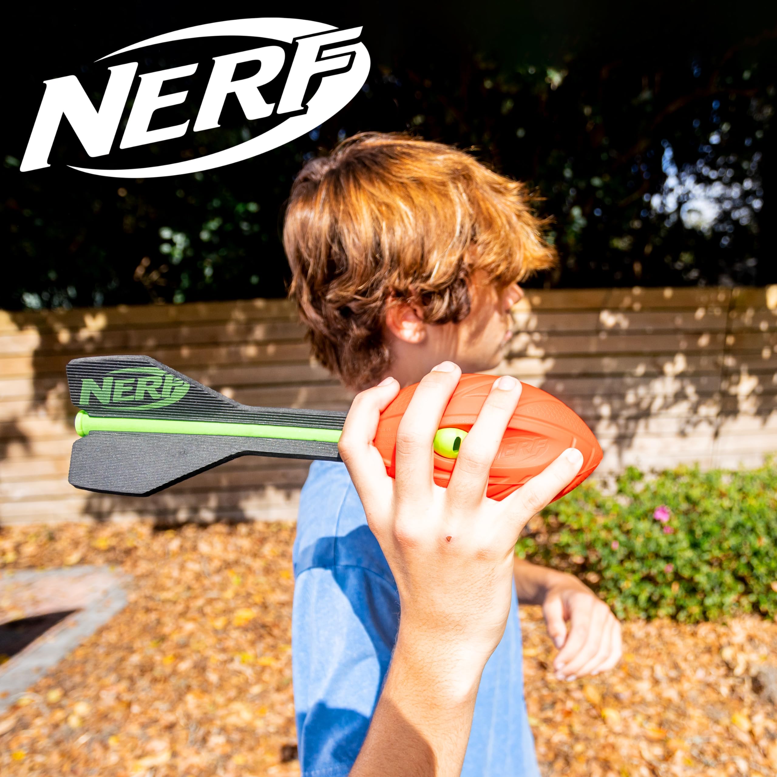Nerf Vortex Aero Howler Foam Football - Whistling Long-Distance Toy Football for Indoor & Outdoor Play