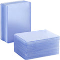 NESSDOVE 200 Pack Card Toploaders 3x4 35pt + 100 Penny Sleeves - Blue Hard Plastic Protectors