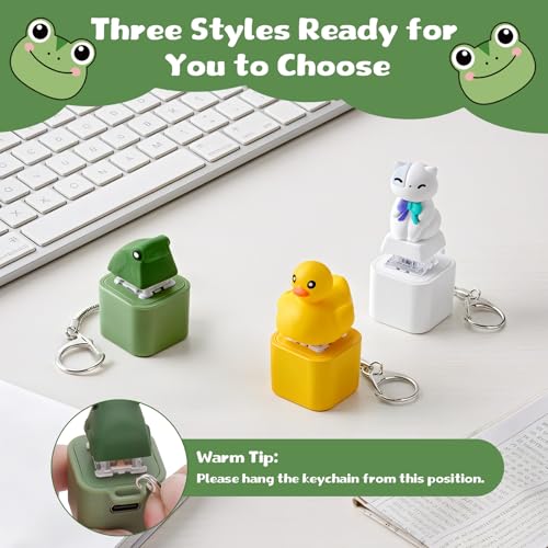 Netholid Frog Keyboard Clicker – Croaking Sound Fidget Toy with LED Light & Keychain