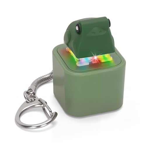 Netholid Frog Keyboard Clicker – Croaking Sound Fidget Toy with LED Light & Keychain
