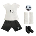 NEVGVUP Soccer Elf Outfit Set – Jersey, Shorts, Shoes, Shin Guards & Ball for Elf Dolls