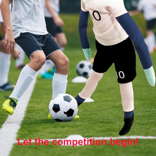 NEVGVUP Soccer Elf Outfit Set – Jersey, Shorts, Shoes, Shin Guards & Ball for Elf Dolls
