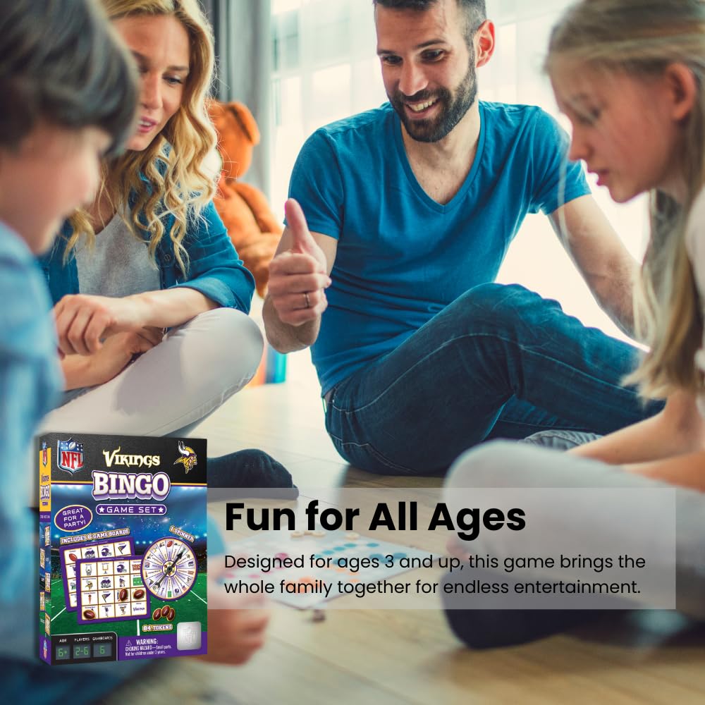 NFL San Francisco 49ers Bingo Game by MasterPieces – Family Fun for Ages 3+