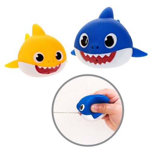 Nickelodeon Pink Fong Baby Shark Bath Toys Set - 10 Pieces with Finger Puppets, Cups & Squirters