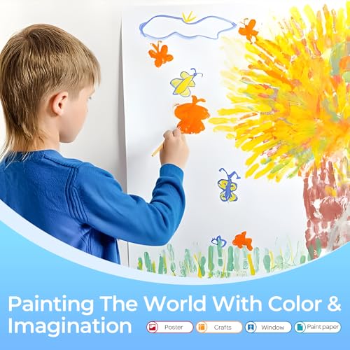 Nicpro 12-Color Washable Finger Paint for Toddlers – Non-Toxic, Easy Clean, 2 oz Bottles