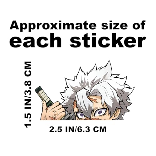 NINJAMO Mini Anime Moon Decal Sticker – UV Resistant Vinyl for Laptops, Cars & More