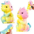 Niulife 2-Pack Squishy Dragon Stress Toys – Kawaii Sticky Fidget Desk Toy for Kids Adults