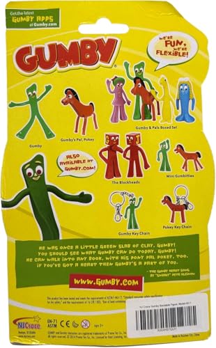 NJ Croce 6-Inch Gumby Bendable Figure - Classic Vintage Toy, Safe for Kids, Collectible