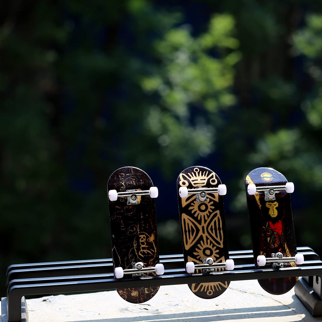 NOAHWOOD Fingerboards PRO Handmade Wheels with Self-Locking Nuts – Orange (7.5mm x 5mm, PEEK)