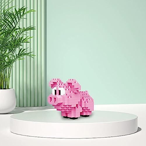 NOOLY Piglet Micro Building Blocks Set – 254 Pieces for Kids & Adults, Home/Office Decoration