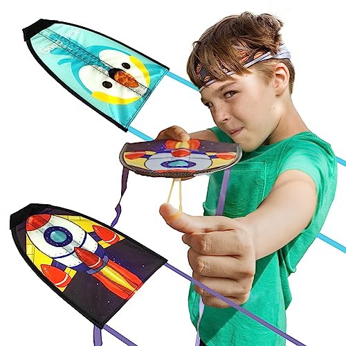 Novelty Place 2-Pack Thumb Ejection Kites – Bird and Rocket Designs for Easy Outdoor Fun