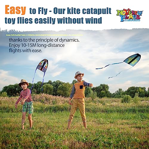 Novelty Place 2-Pack Thumb Ejection Kites – Bird and Rocket Designs for Easy Outdoor Fun