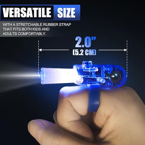 Novelty Place 24-Pack LED Animal Finger Lights – Cute Projector Party Favors for Kids