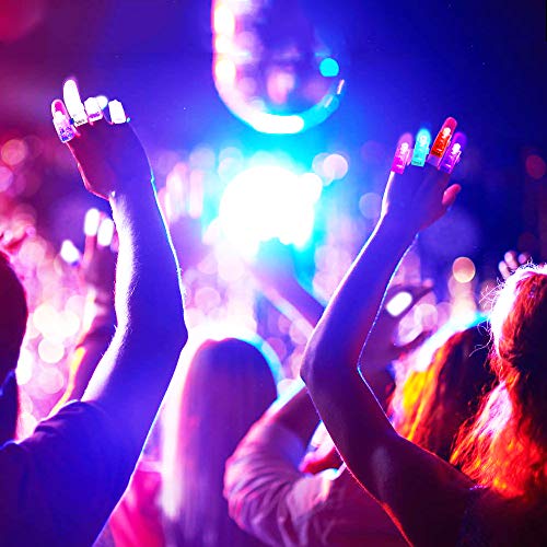 Novelty Place 40 LED Party Finger Lights – Reusable, Up to 24 Hours of Light