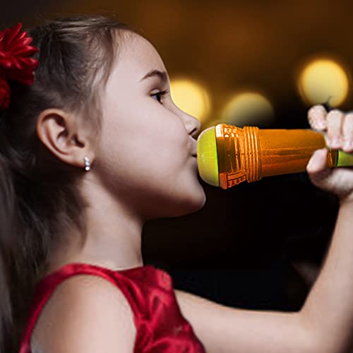 Novelty Place Echo Mic for Kids - Battery-Free Spring Echo Toy - 10" Yellow/Orange