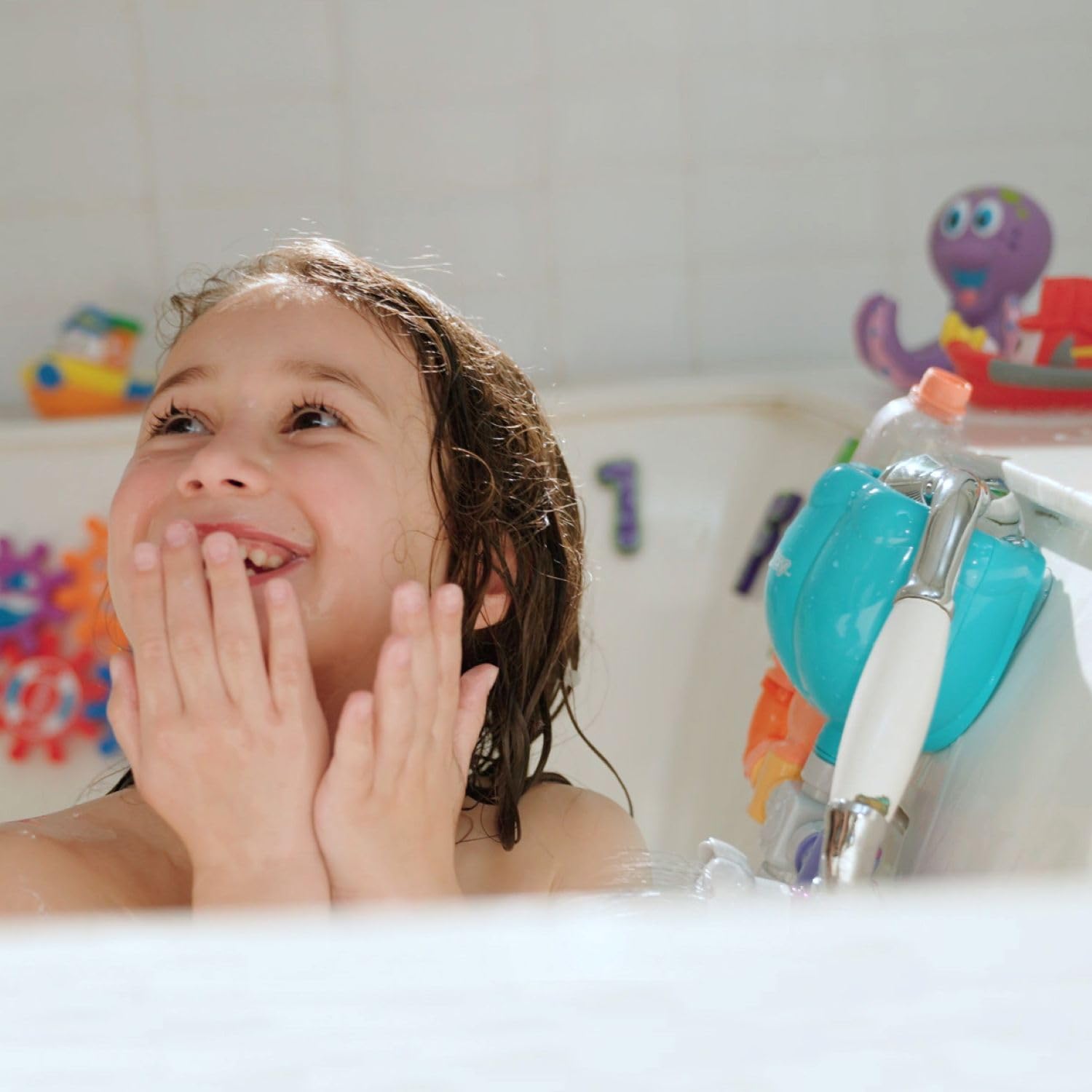 Nuby Wacky Waterworks Pipes Bath Toy – Interactive Suction Cup Toy for Babies
