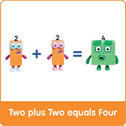 Numberblocks Four and the Terrible Twos Action Figure Set – Officially Licensed Math Toy for Kids Ages 3-5