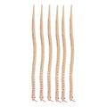 NUOBESTY Unfinished Wooden Wiggly Snakes – 6-Pack Jointed Snake Craft Kit for Painting, 11.8-Inch Flexible Wood Toys for DIY Art Projects and Party Favors