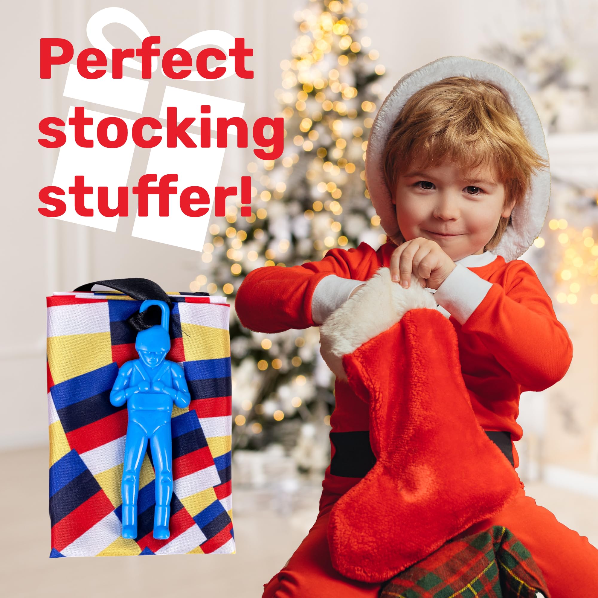 nutty toys Parachute Men – Tangle-Free Flying Toy for Kids Ages 3-12, Outdoor & Indoor Play