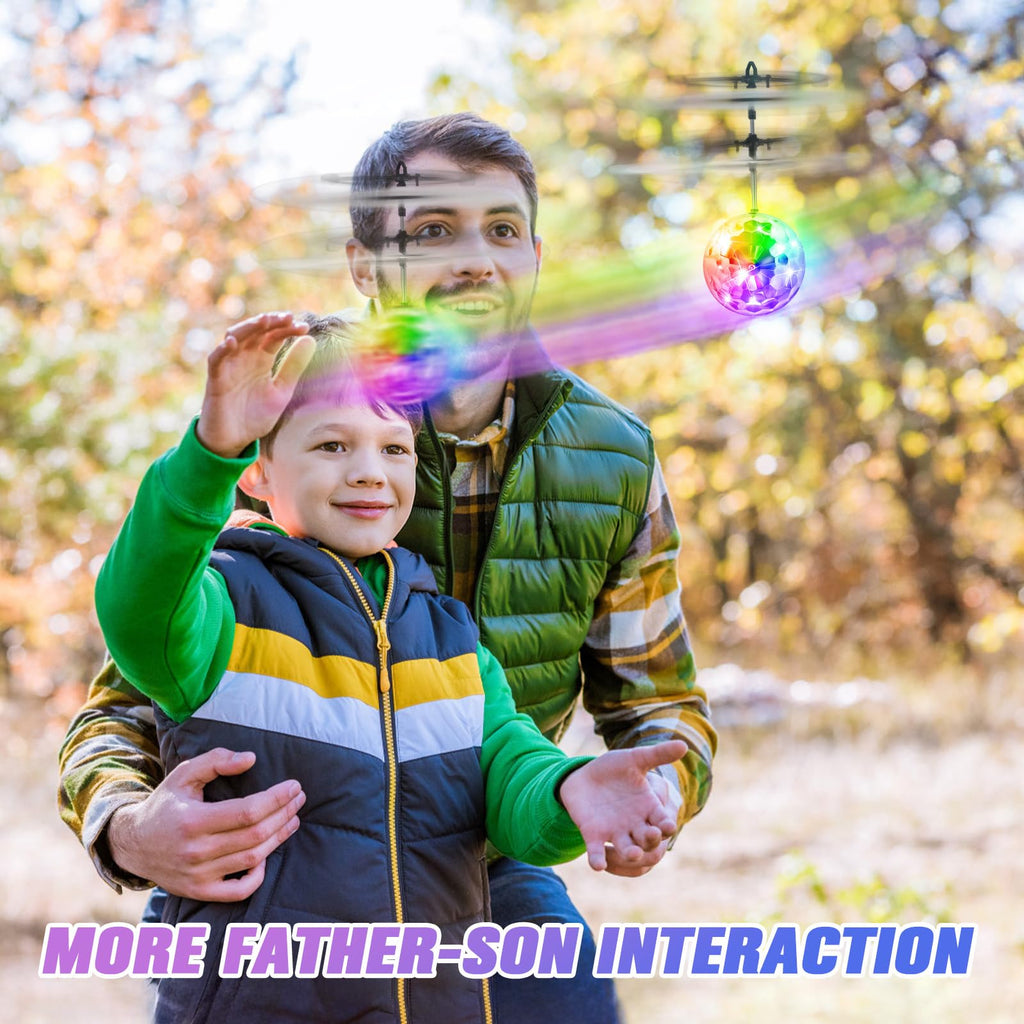 Ocditikl Flying Orb Ball – Hand-Controlled, Rechargeable, with LED Lights, for Kids Ages 6+