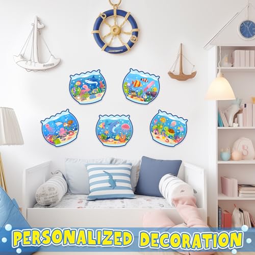 Ocean Animal Sticker Craft Kit - 24 Sets of DIY Under the Sea Scenes for Kids
