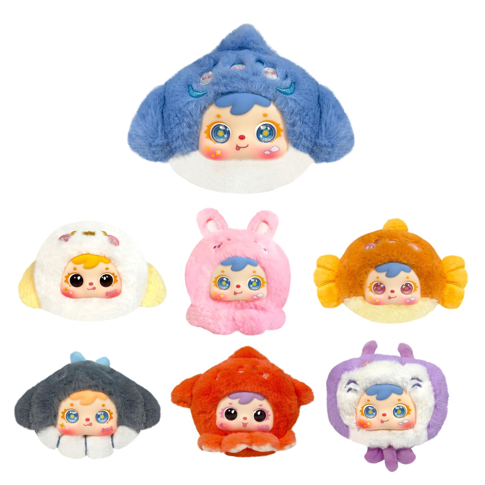Ocean Mobilization Series Plush Doll Blind Box – 7 Random Styles, Scented Collectible Toy by VoyaBliss