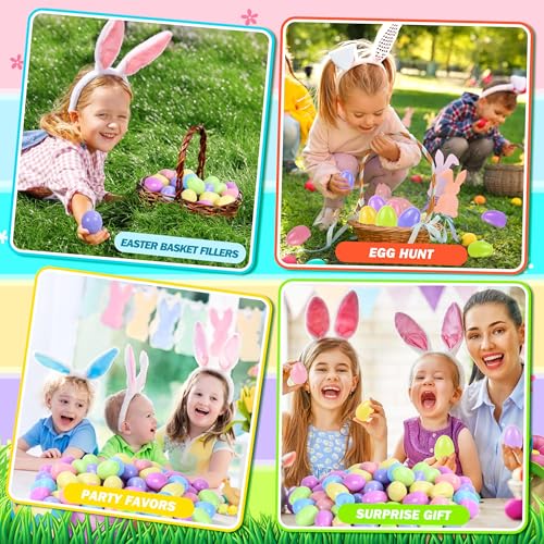 OCTERIC 180-Pack Fillable Plastic Easter Eggs - 2.3 Inch Pastel Colors for Egg Hunts, Basket Stuffers, and Party Favors