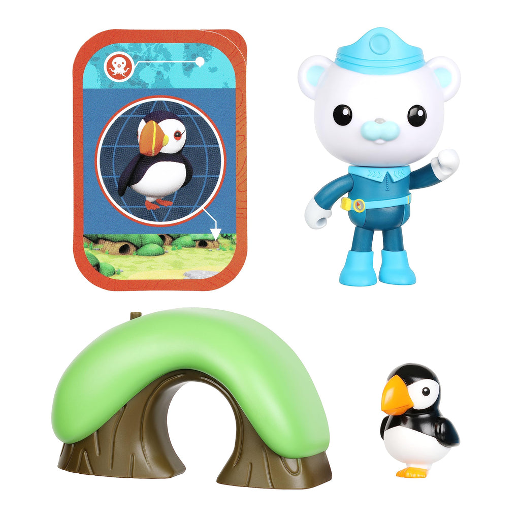 Octonauts Captain Barnacles Adventure Pack - Deluxe Figure with Puffin Rescue Mission