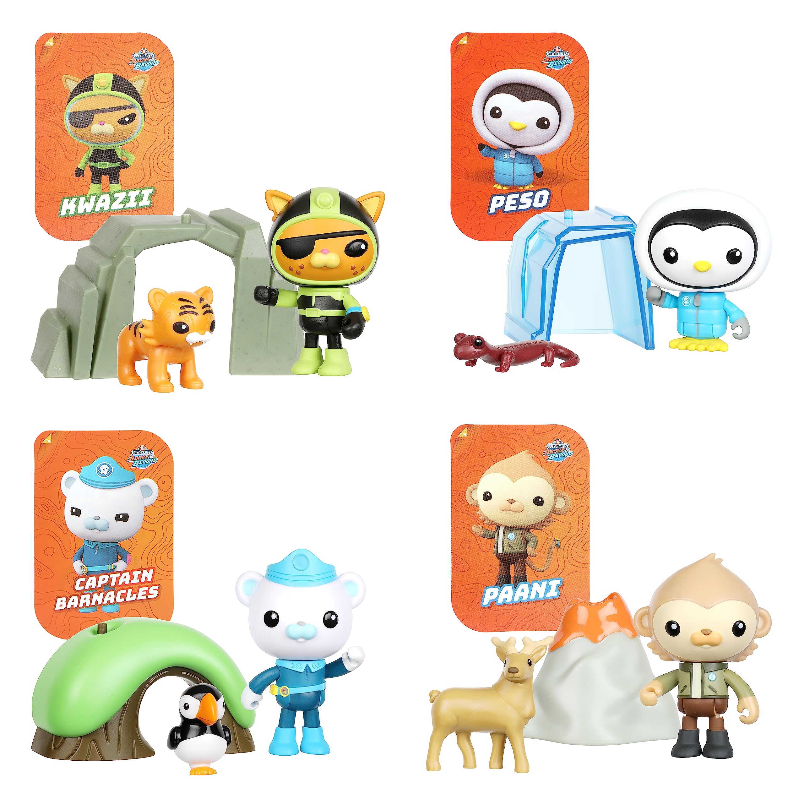 Octonauts Captain Barnacles Adventure Pack - Deluxe Figure with Puffin Rescue Mission