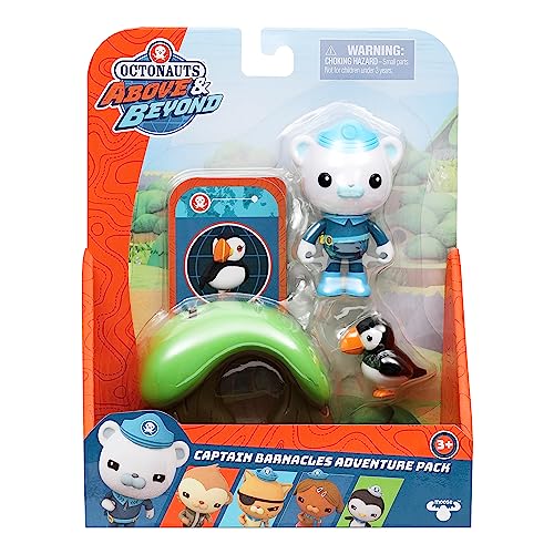 Octonauts Captain Barnacles Adventure Pack - Deluxe Figure with Puffin Rescue Mission
