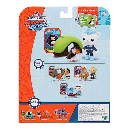 Octonauts Captain Barnacles Adventure Pack - Deluxe Figure with Puffin Rescue Mission