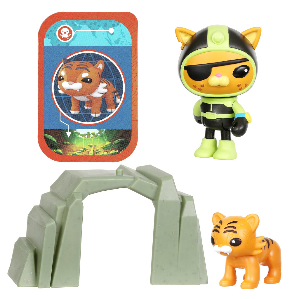 Octonauts Kwazii Adventure Pack - Cave Suit Figure with Tiger Rescue