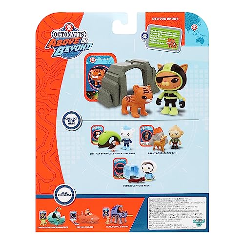 Octonauts Kwazii Adventure Pack - Cave Suit Figure with Tiger Rescue
