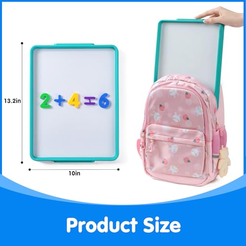 Odoorgames Magnetic Dry Erase Board for Kids – 13.2" x 10" Stackable Tray with Handle – Blue