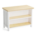 Odoria 1/12 Scale Dollhouse Kitchen Island – Miniature Dining Table with Storage Shelves in Natural Wood