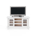 Odoria 1/12 Scale Dollhouse TV Stand with Television – White Miniature Living Room Furniture