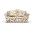 Odoria 1/12 Scale Miniature Couch with Floral Pattern for Dollhouse Living Room