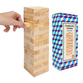 Offelec 54-Piece Wooden Blocks Stacking Game – Classic Tumbling Tower for Kids & Adults, Family Board Game with Natural Hardwood Blocks, Portable Party Game
