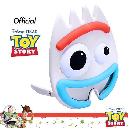 Official Sun-Staches Disney Toy Story Sunglasses – Woody, Buzz or Forky Costume Accessory