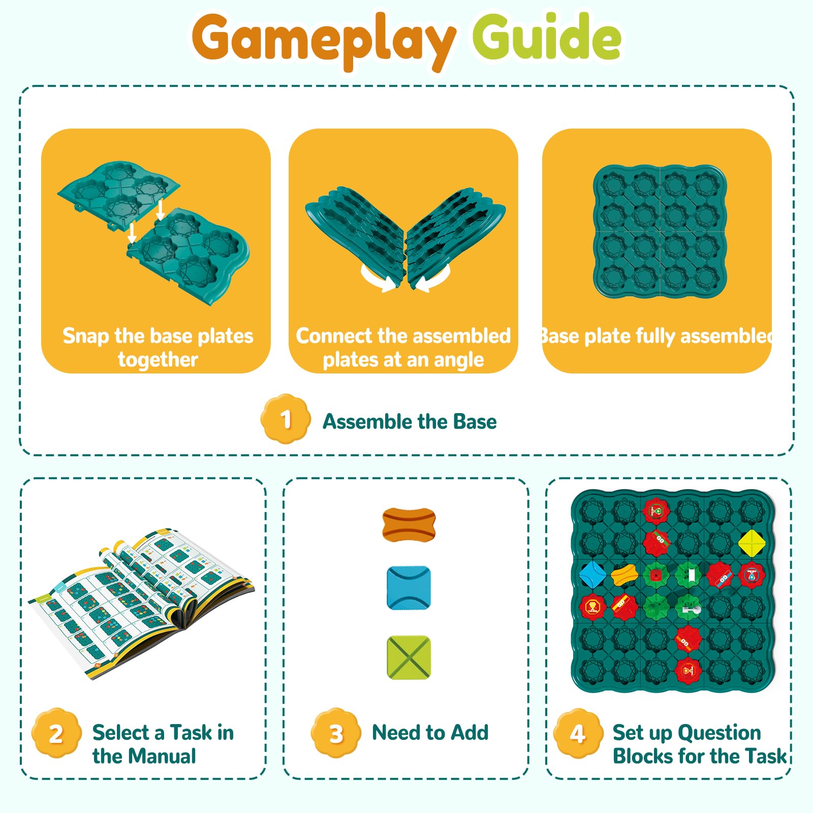 Olfrid STEM Logic Road Builder Game – 120+ Levels Maze Puzzle for Kids Ages 3-8