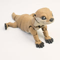 Ollie the Otter - 3D Printed Full Articulated Fidget Toy, Small 6-Inch Brown Otter for Stress Relief and Desk Decoration